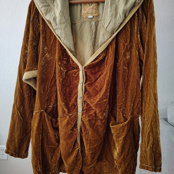 Nwot Johnny Was Pete & Greta Velvet Silk Pullover Hoodie Size Xl - Picture 3 of 9